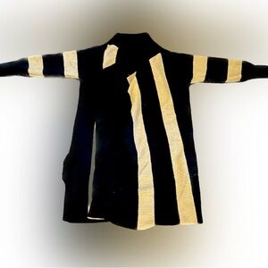 NWT Mustard Seed bold striped sweater duster .size s